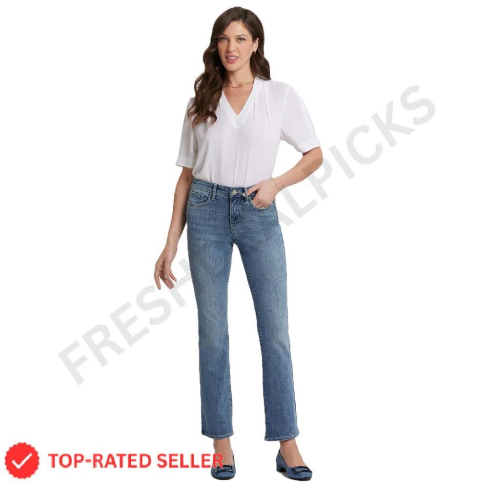 Plus Size Bootcut Jeans Slimming Fit Classic Denim Staple Comfortable